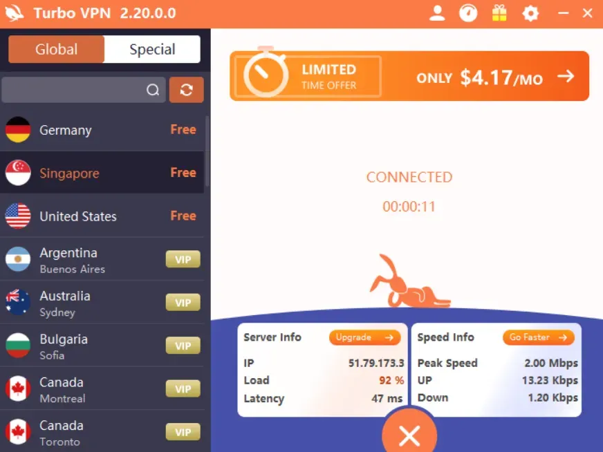 如何在 Windows 上使用 Turbo VPN